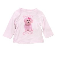 TXS231: Baby Girls " Cuddly Cutie" Top (0-24 Months)